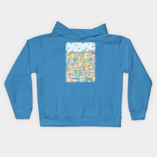 Rootless City in the Daytime Kids Hoodie